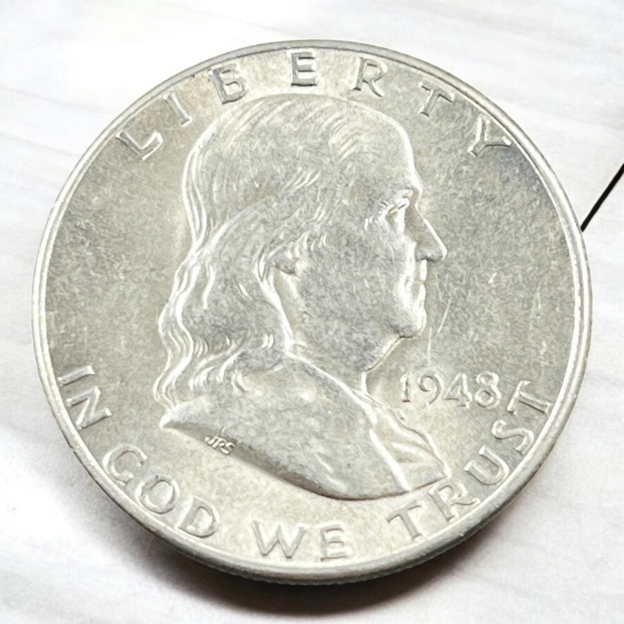 1948-D Franklin Half Dollar, 90% Silver