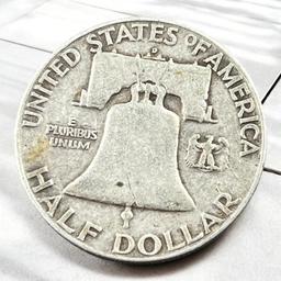 1952-D Franklin Half Dollar, 90% Silver
