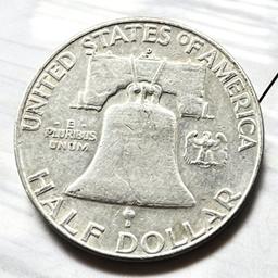 1962-D Franklin Half Dollar, 90% silver