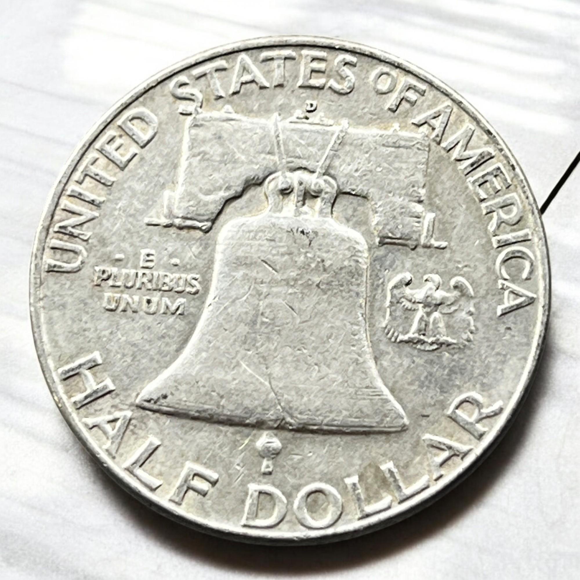 1962-D Franklin Half Dollar, 90% silver