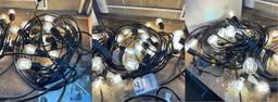 3 strands Tent Lights w/ replacement bulbs, tested working