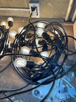3 strands Tent Lights w/ replacement bulbs, tested working