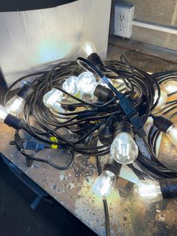 3 strands Tent Lights w/ replacement bulbs, tested working