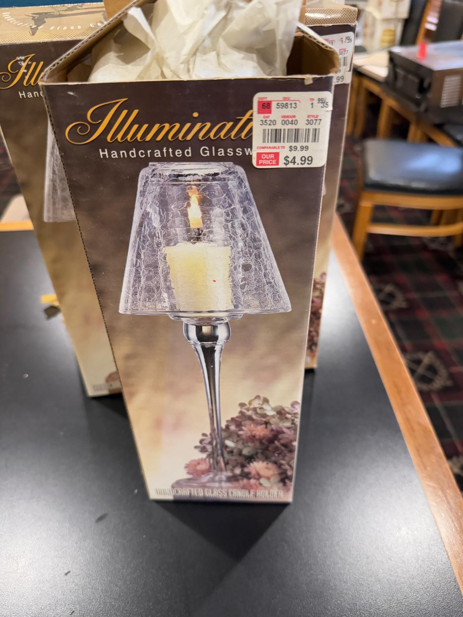 Ice Cream Freezer, 3 candle holders, freezer powers on