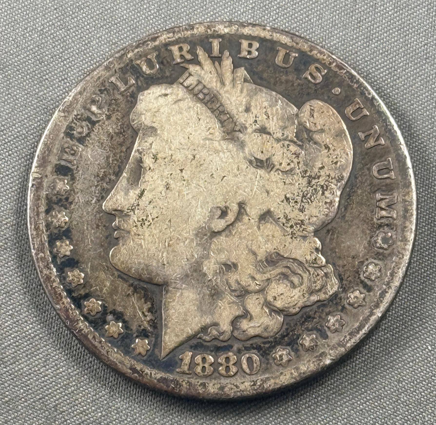 1880-S Morgan Silver Dollar, 90% silver