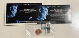 2019-W West Point Special Edition Lincoln Cent w/ Mint Enevelope