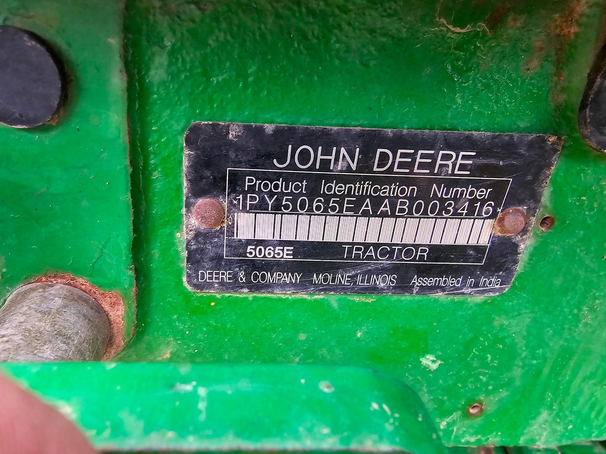*SEE VIDEO* John Deere 5065E Tractor, good working condition, 2325 hours FORKS NOT INCLUDED