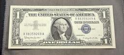 1957B One Dollar Silver Certificate, UNC
