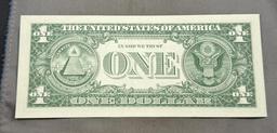 1957B One Dollar Silver Certificate, UNC