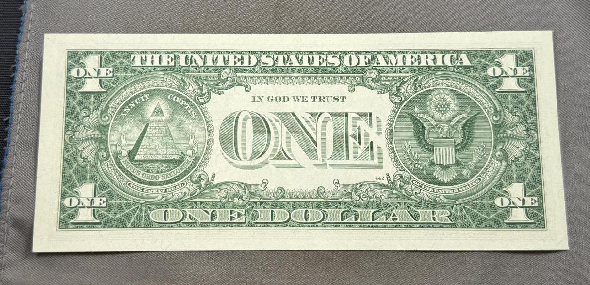1957B One Dollar Silver Certificate, UNC