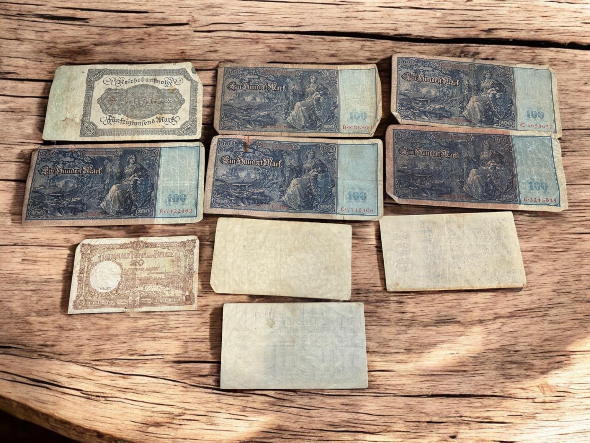 10- Antique Foreign Banknotes, see pics for notes included, sells times the money