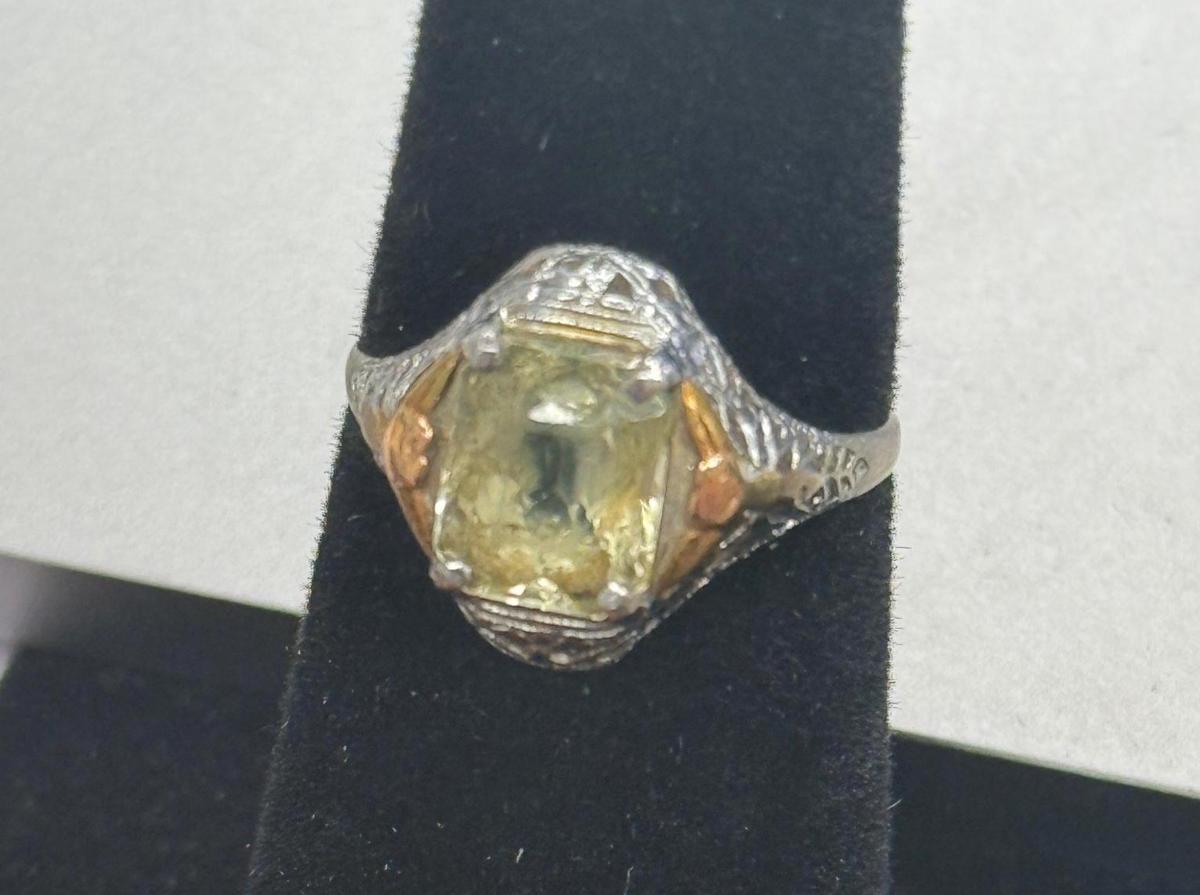 10K A&S stamped gold ring, size 6, weighs approx 1.67 grams