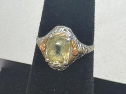 10K A&S stamped gold ring, size 6, weighs approx 1.67 grams