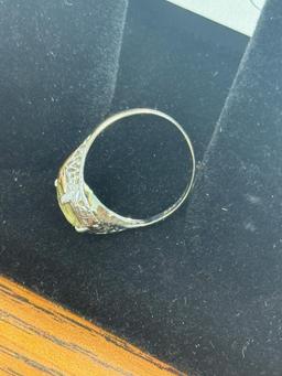 10K A&S stamped gold ring, size 6, weighs approx 1.67 grams