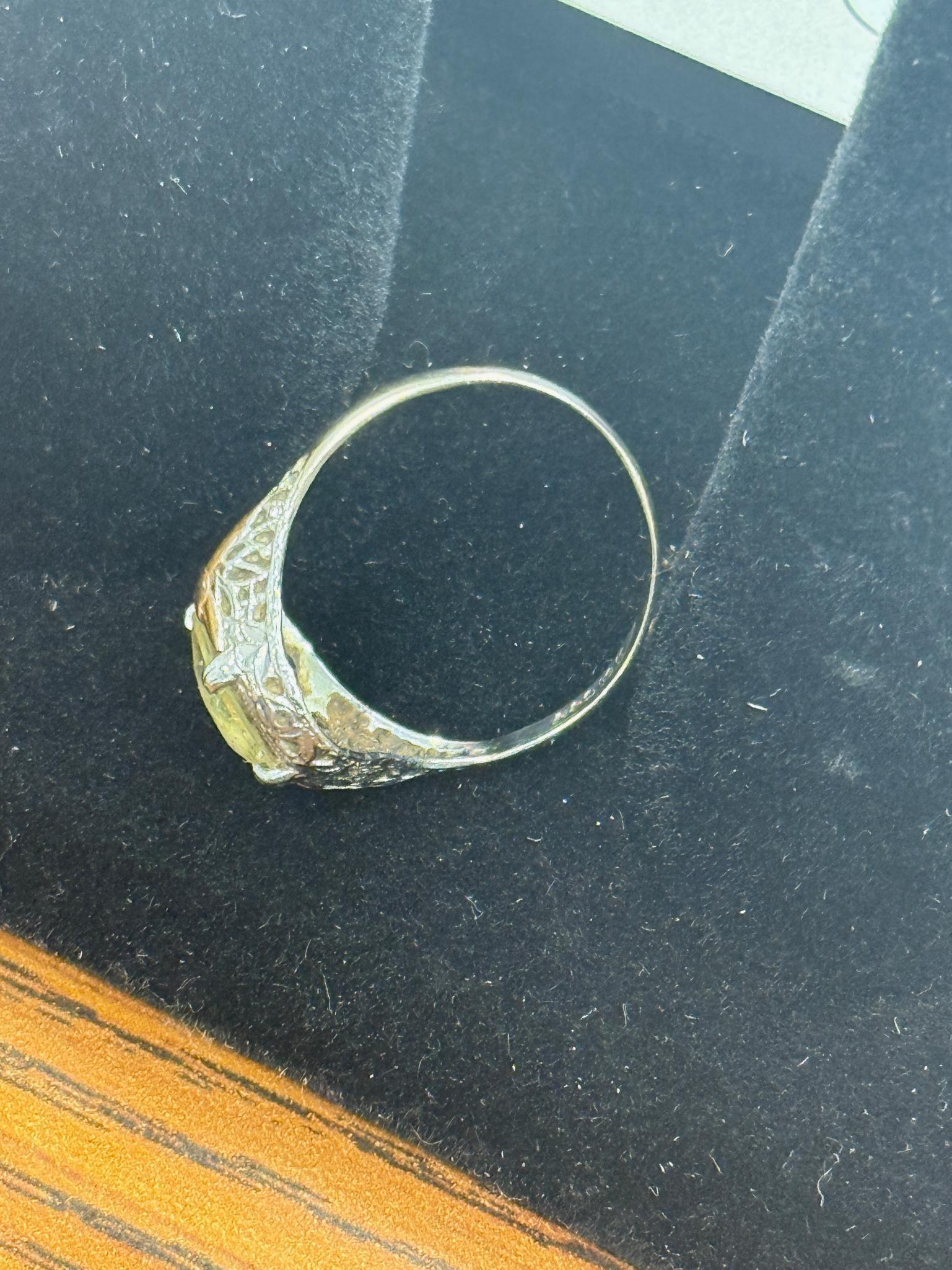 10K A&S stamped gold ring, size 6, weighs approx 1.67 grams
