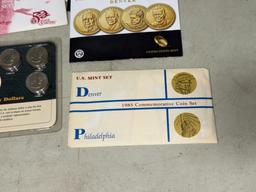 99 Mint Set Susan B Anthony 2014 2015 dollar Set 6 PC Set