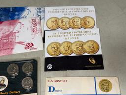 99 Mint Set Susan B Anthony 2014 2015 dollar Set 6 PC Set