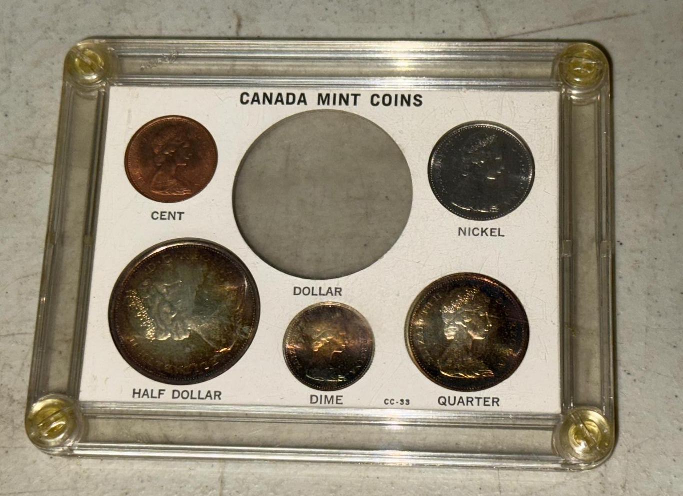 Partial 1965 Canada Mint Set w/ some Silver coins