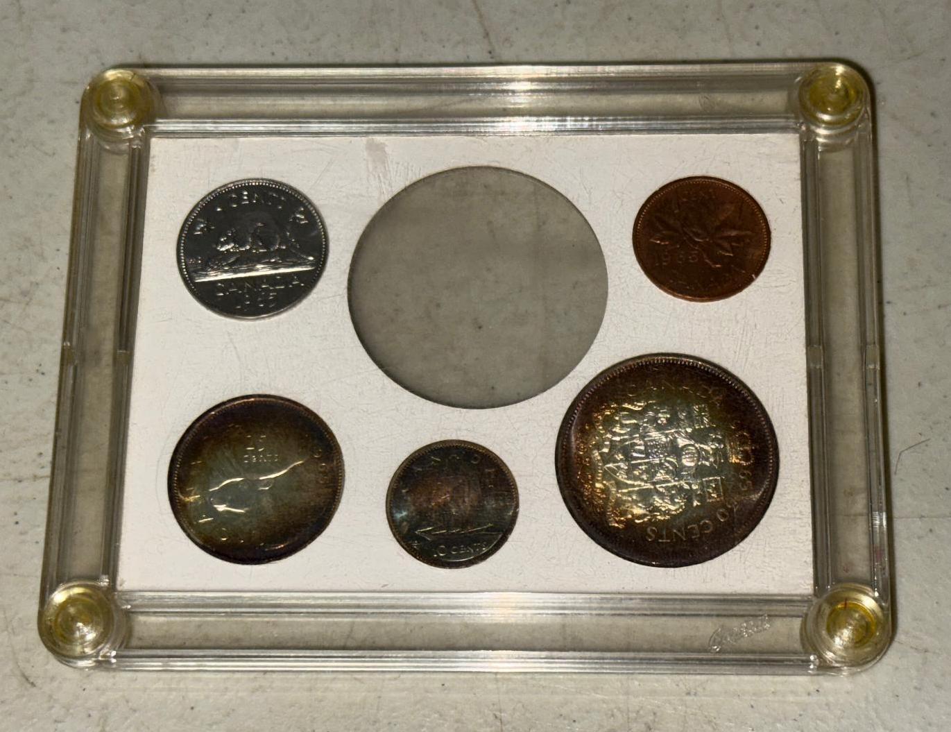 Partial 1965 Canada Mint Set w/ some Silver coins