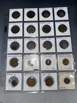 33 Asst. Transportation Tokens, see all pics
