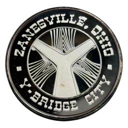 Zane's Trace Commemorative .999 Silver Round, one troy ounce