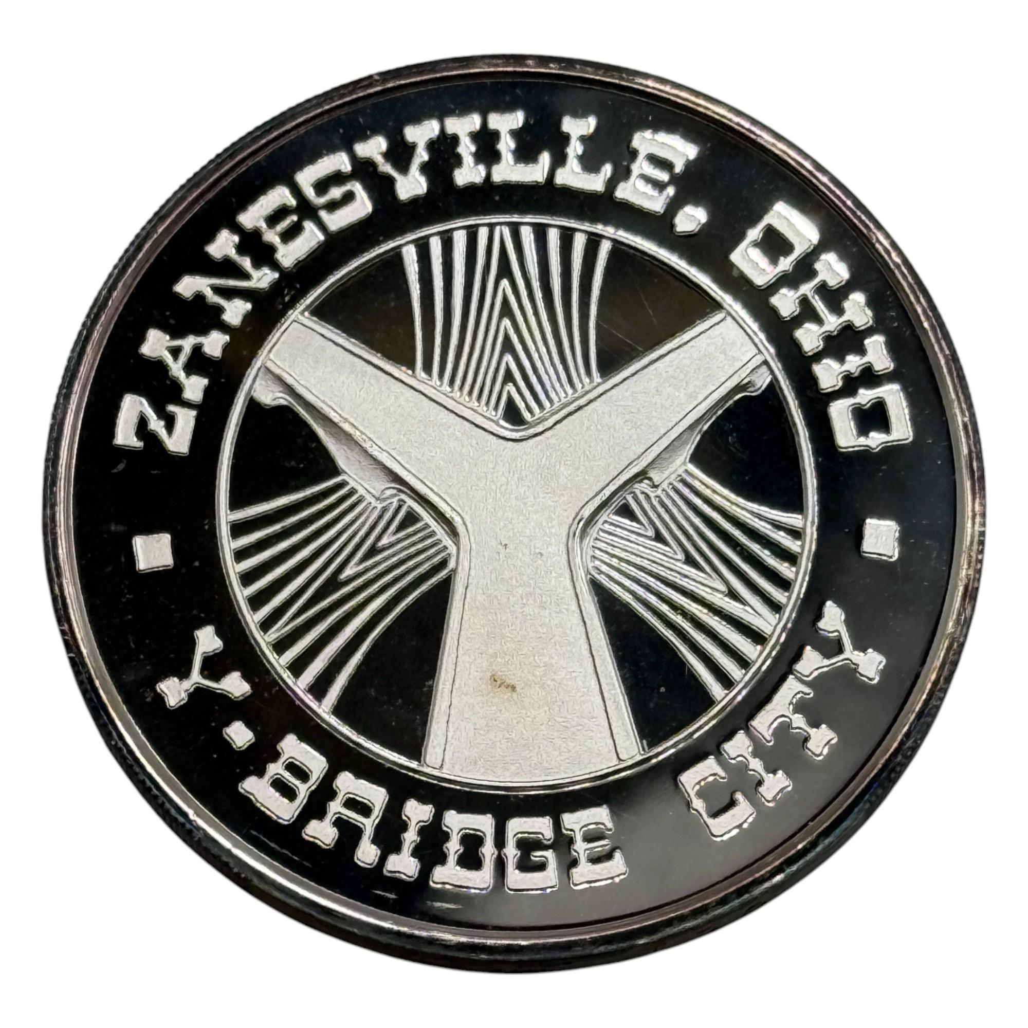 Zane's Trace Commemorative .999 Silver Round, one troy ounce