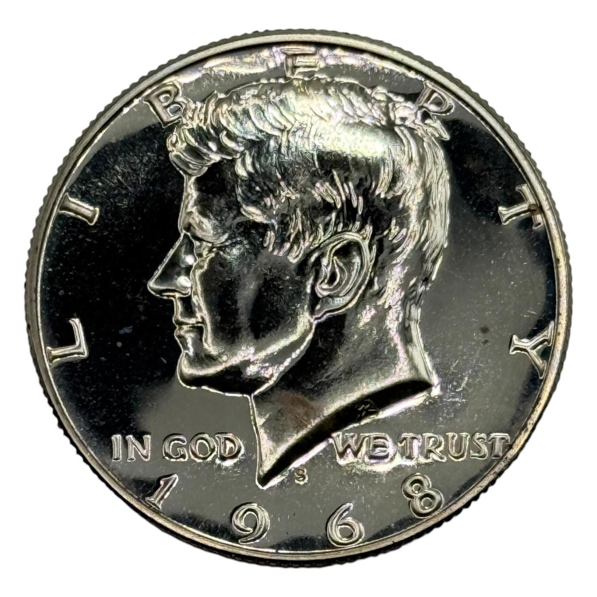 1968-S Proof Half Dollar, 40% Silver