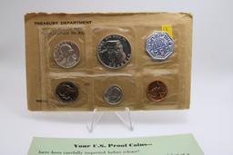 1960P US Mint Proof set, includes 3 SILVER Proof coins