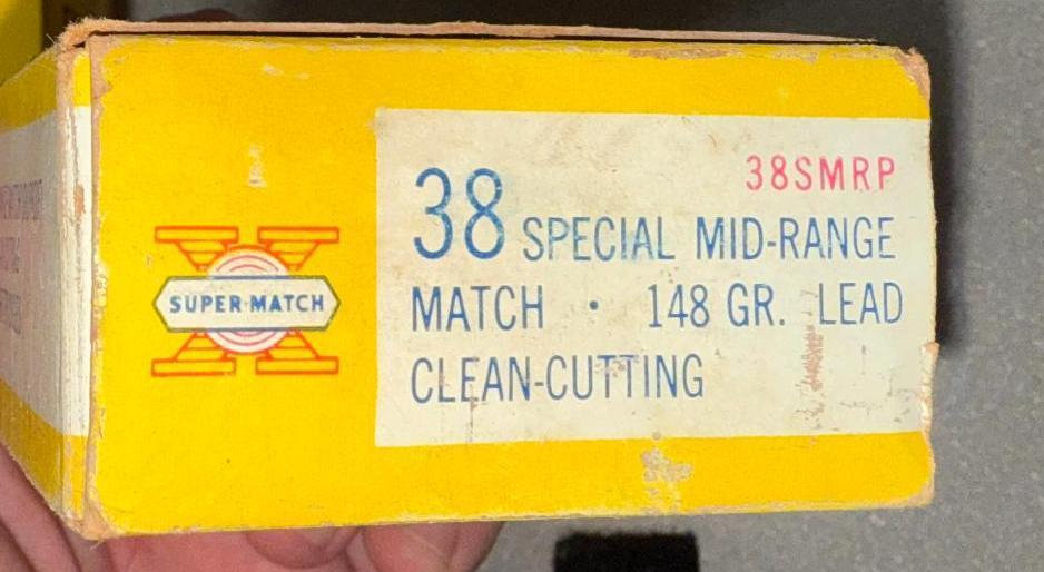 Box of 38 special Match Ammo, clean cutting