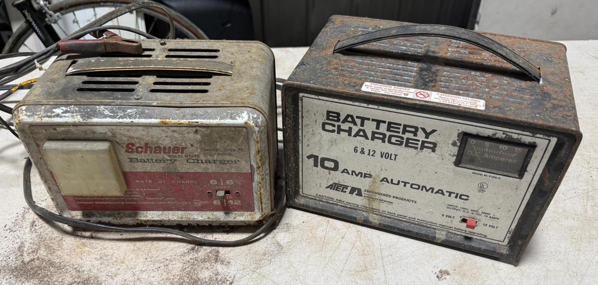 2- battery chargers
