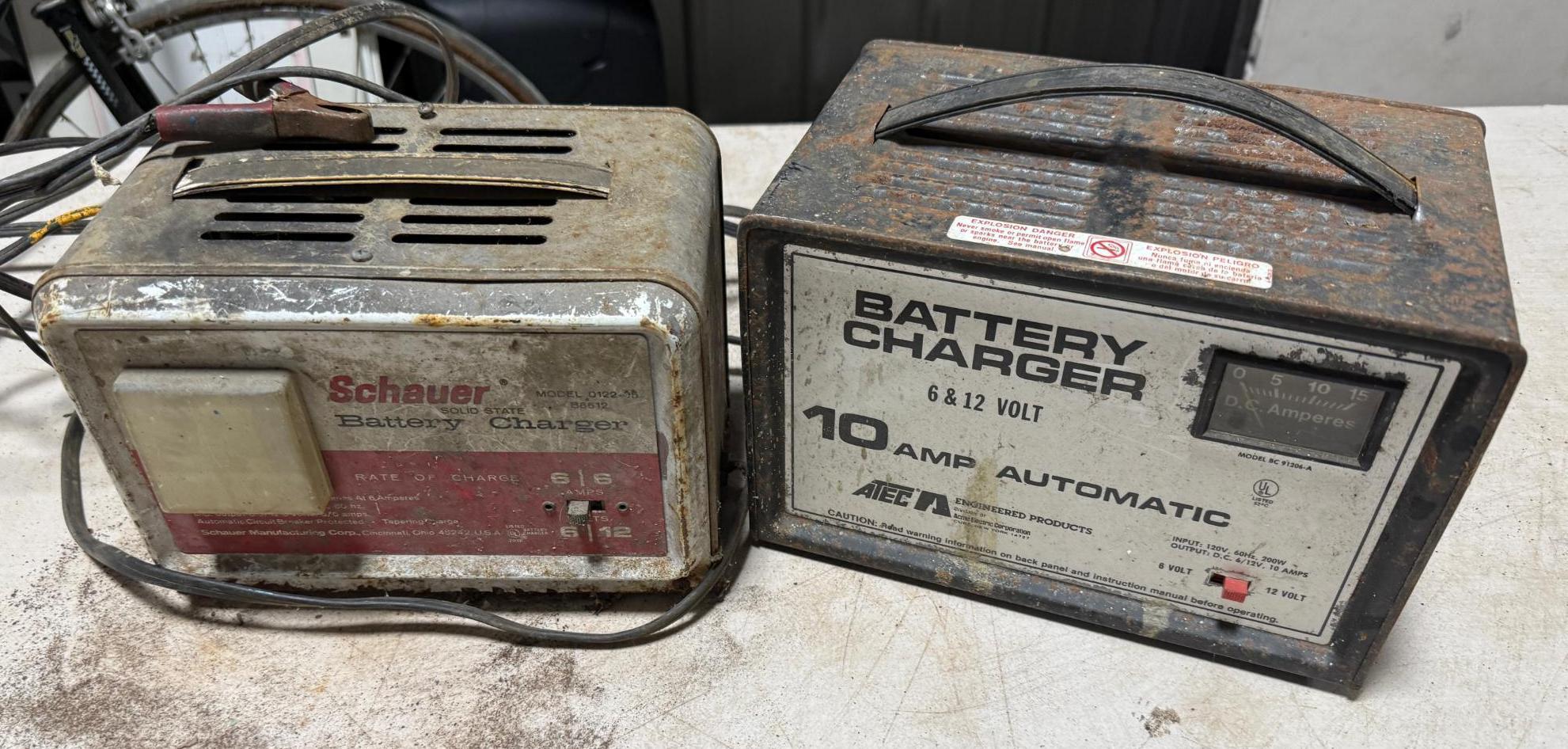 2- battery chargers