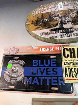 Signs and License plates, varying condition