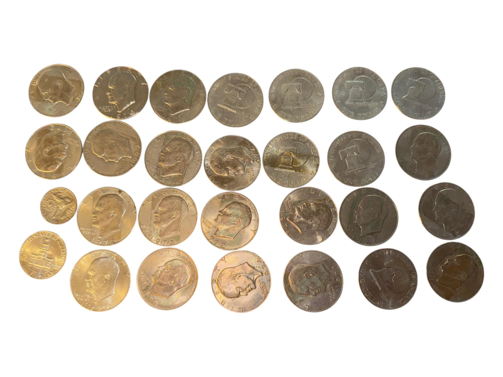 Ike Dollars - 26 total includes some Bicentennial & Bicentennial Quarter and Half