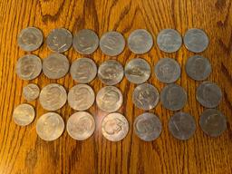 Ike Dollars - 26 total includes some Bicentennial & Bicentennial Quarter and Half