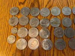Ike Dollars - 26 total includes some Bicentennial & Bicentennial Quarter and Half