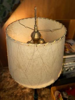 Floor lamp 60" tall, one pull chain does not work and permanently on