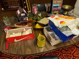 Home decor Vases Glassware and more, ONLY ITEMS ON TABLETOP
