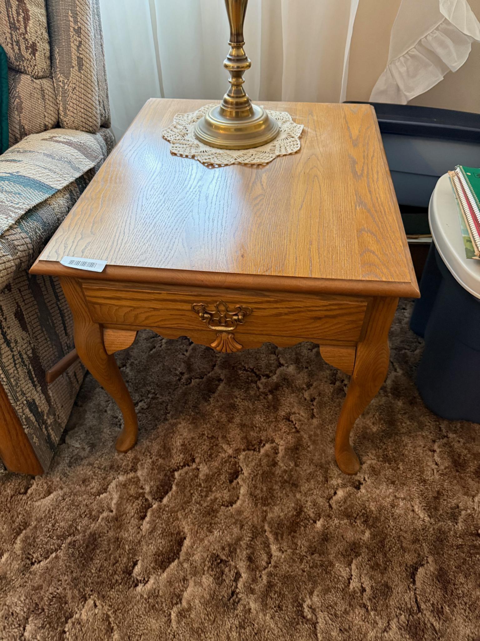 Pair of End tables, 22" x 27" top, 22" tall