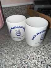 2- Park National Bank 2000 Commemorative Mugs