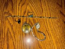 Jewelry and Elgin Ladies Pocket watch vintage jewelry lot