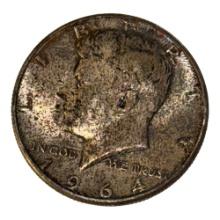 1964 Kennedy Half Dollar, 90% silver