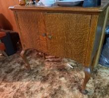 Tiger Striped Wooden Buffet 36" wide x 36" tall