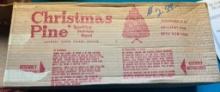 Stainless Steel Christmas Tree 4 ft appears complete w/ box