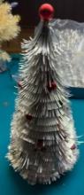 Stainless Table Top Christmas Tree 26" tall Styrofoam core - rarely available