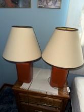 Pair of working table lamps