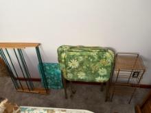 Quilt rack, TV Tray set Drying Rack