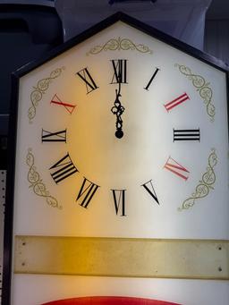 LOCAL PICKUP ONLY- Dr. Pepper Clock, Works as it should, 40 inches tall, 20 inches wide