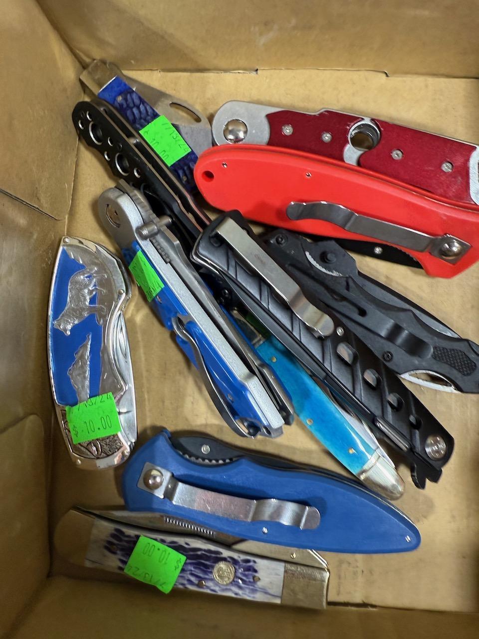 Pocket Knives Lot of 11 various styles