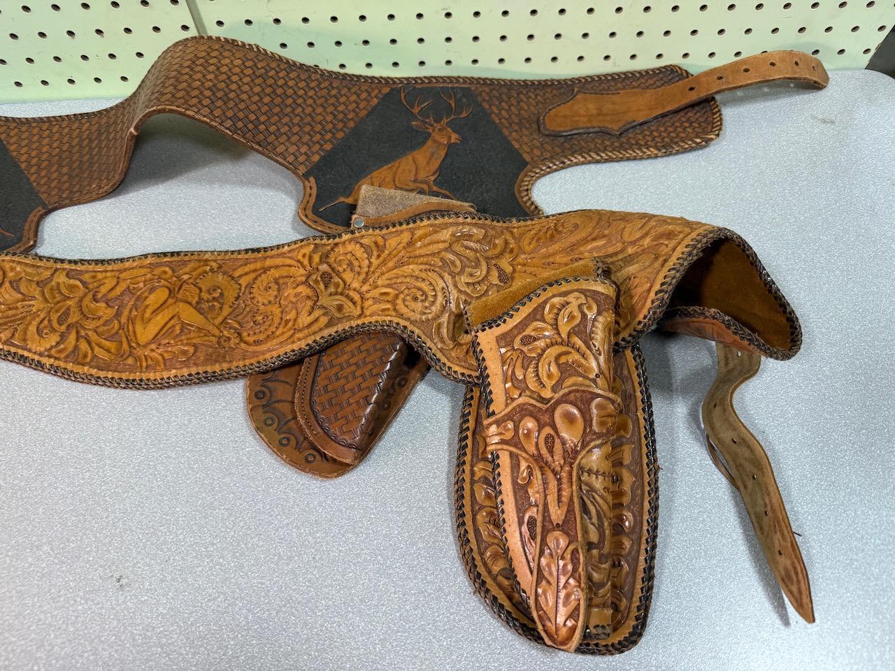 Holster Belts - 2 in lot, 2 Holster and 1 Holster