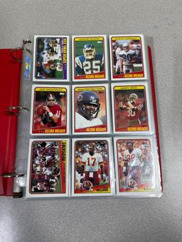 1988 Topps Football complete set in binder Bo Jackson, Bosworth RCs +